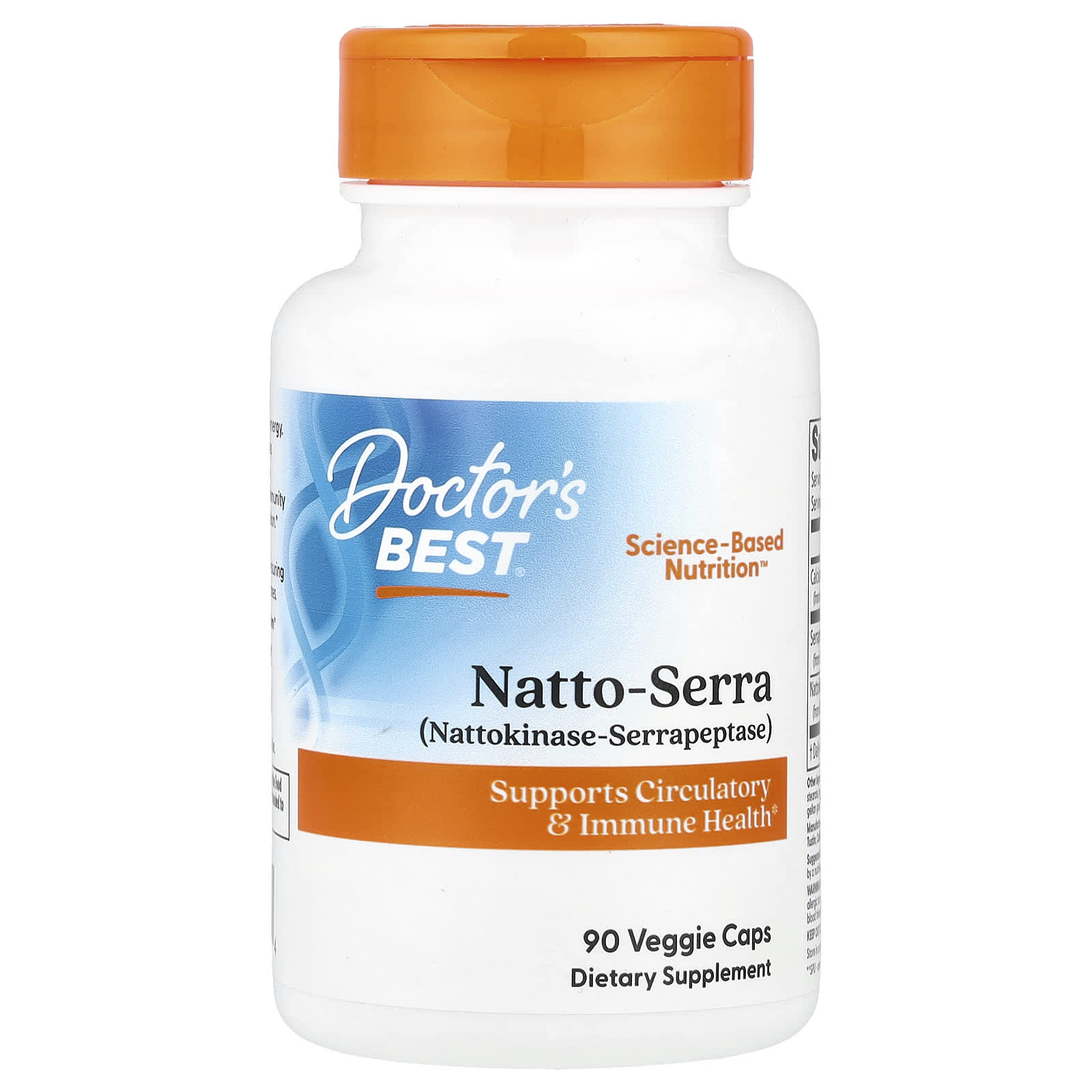 

Doctor S Best, Natto-Serra, Veggie Caps, 90 Tablets