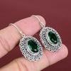 Faceted Chrome Diopside Earring 925 Sterling Silver Earring Natural Gemstone Earring Handmade Decent Jewelry Vintage Earrings Gifts For Wife