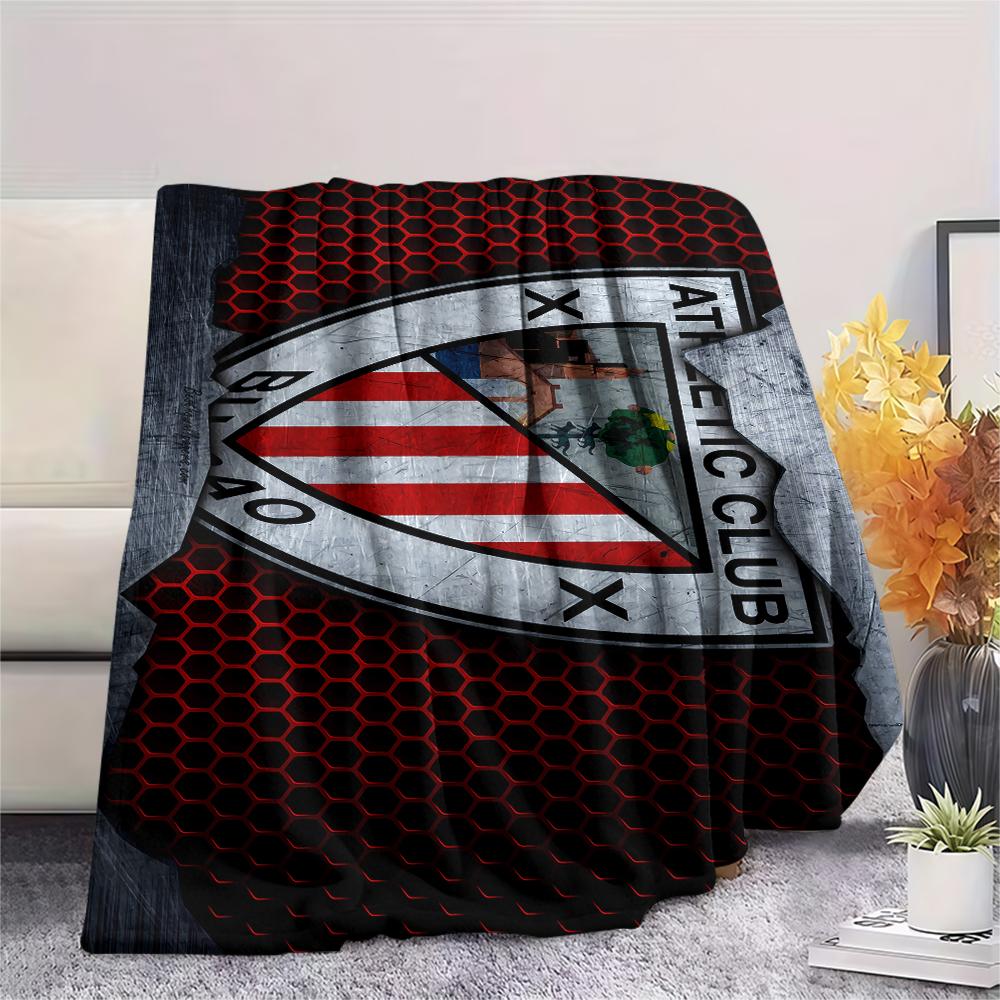 FootBall Club LOGO Print Flannel Blanket,High quality Comfortable for All Seasons,Home Decor,Warmth and Comfort,Perfect for Christmas Gifts