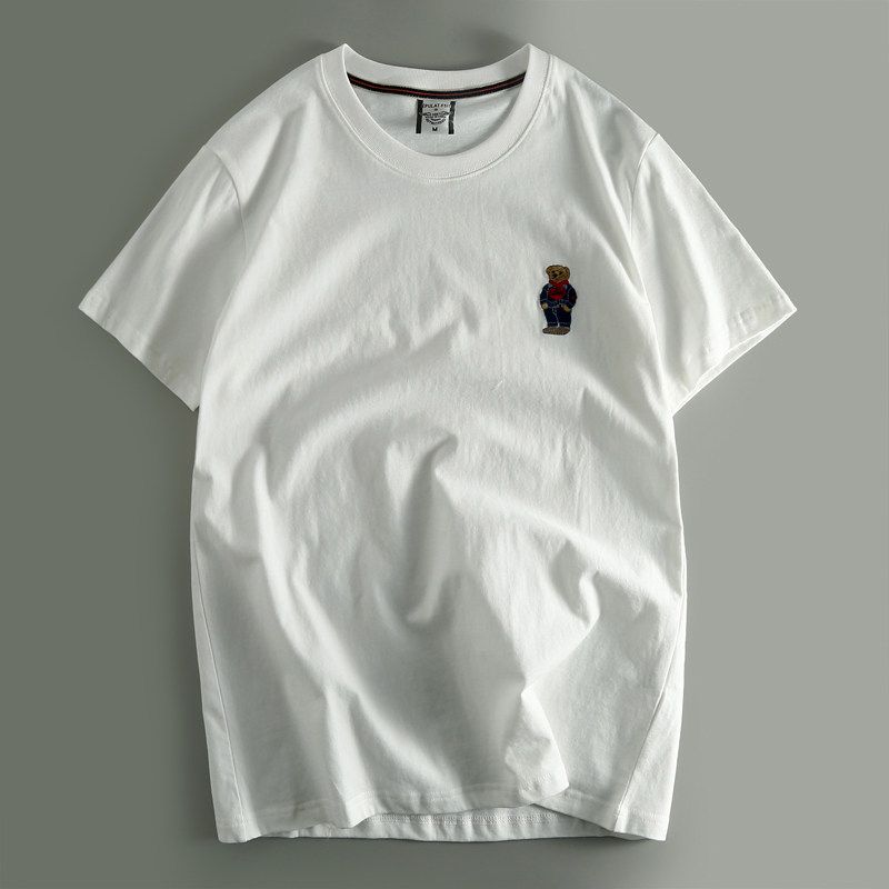 Export Tail Single Men's Cut Label Cattle Goods Factory Export Short Sleeve Pure Cotton Tail Goods Withdraw from Cupboard Original Single T-shirt