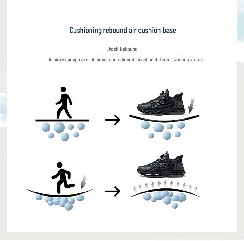 Rotating Buckle Safety Shoes: Anti-Smash, Anti-Puncture, Wear-Resistant, Anti-Slip, Fold-Resistant.