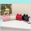 Classic Butterfly Bow Girl Mini Shoulder Bag With Pu Material For Daily Use