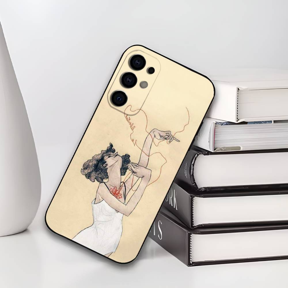 E-Egon S-Schiele Phone Case Silicone Soft For Samsung S25,S24,S21,S22,S23,S30,Ultra,S20,Plus,Fe,Lite