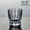 Vintage Vertical Stripes Glass Cup for Whiskey, Water, and Iced Lattes