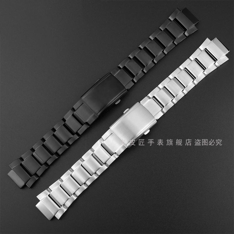 Für G-SHOCK Casio Modifiziertes Metall-Uhrenarmband GST-B200 Präzisionsstahl GST-B200D Edelstahl-Uhrenkette Vorsprung-Armband 16mm