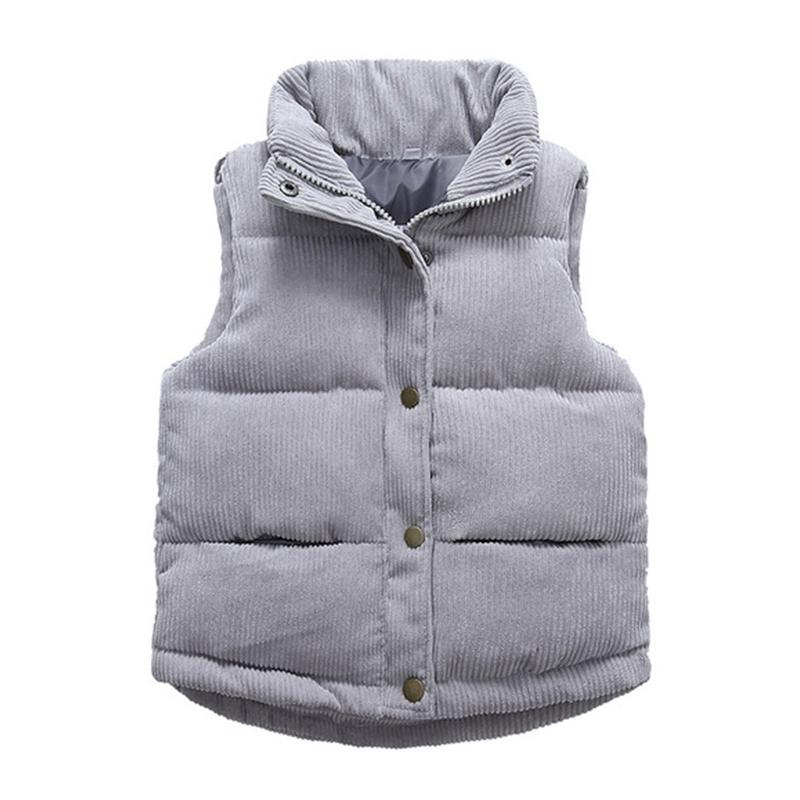 Baby Kids Thicken Vests Winter Girl Boys Jackets Corduroy Coat Early Spring Vest For Toddler Children Sleeveless Jackets