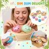 Realistisk Kjempe Dampet Bolle, En Leke Med En Dampkoker, En Deigball Med Lang Hevetid Designet For Stresslindring. Glitrende Dumpling 10ml