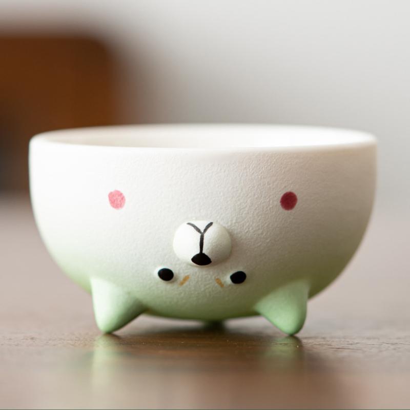 

1 шт. Чашки для чая серии Сиба-ину, керамические чайные чашки, китайская чашка для кунг-фу, чашка для чая Гунфу, милый щенок, бытовая посуда для напитков, чайная посуда, подарочная коробка