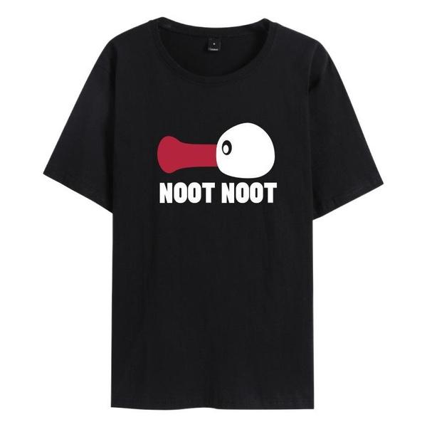 Noot Noot Penguin Graphic Tee: Fun Cartoon Print Oversized T-Shirt for Men and Women S разноцветный