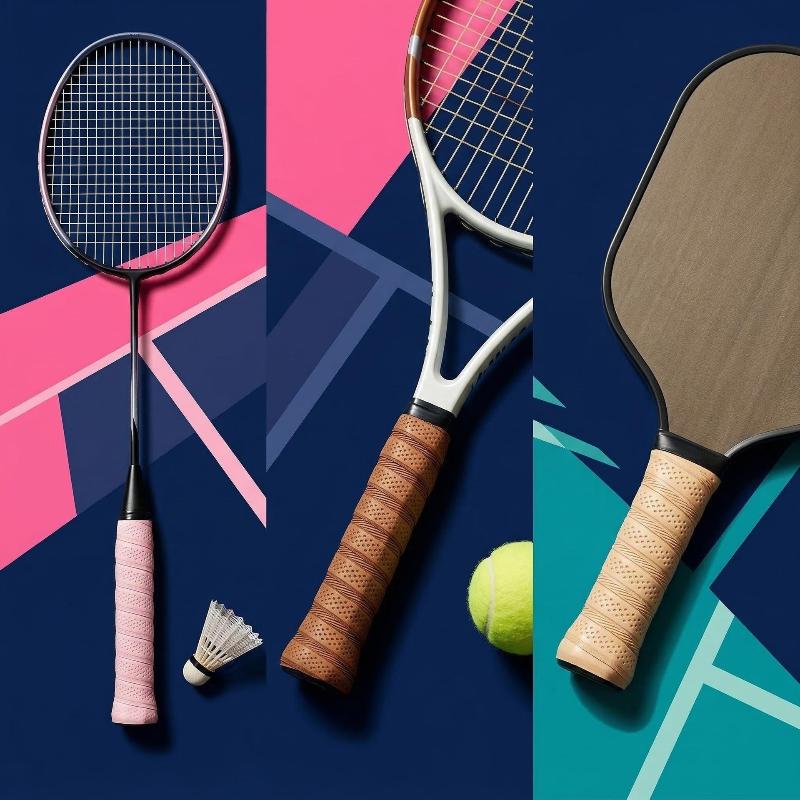 2Pcs Tennis Racket Overgrip Sweat Band Absorption Grip Pu Badminton Racket Handle Grip Tennis Griptape Padel Racket Grip