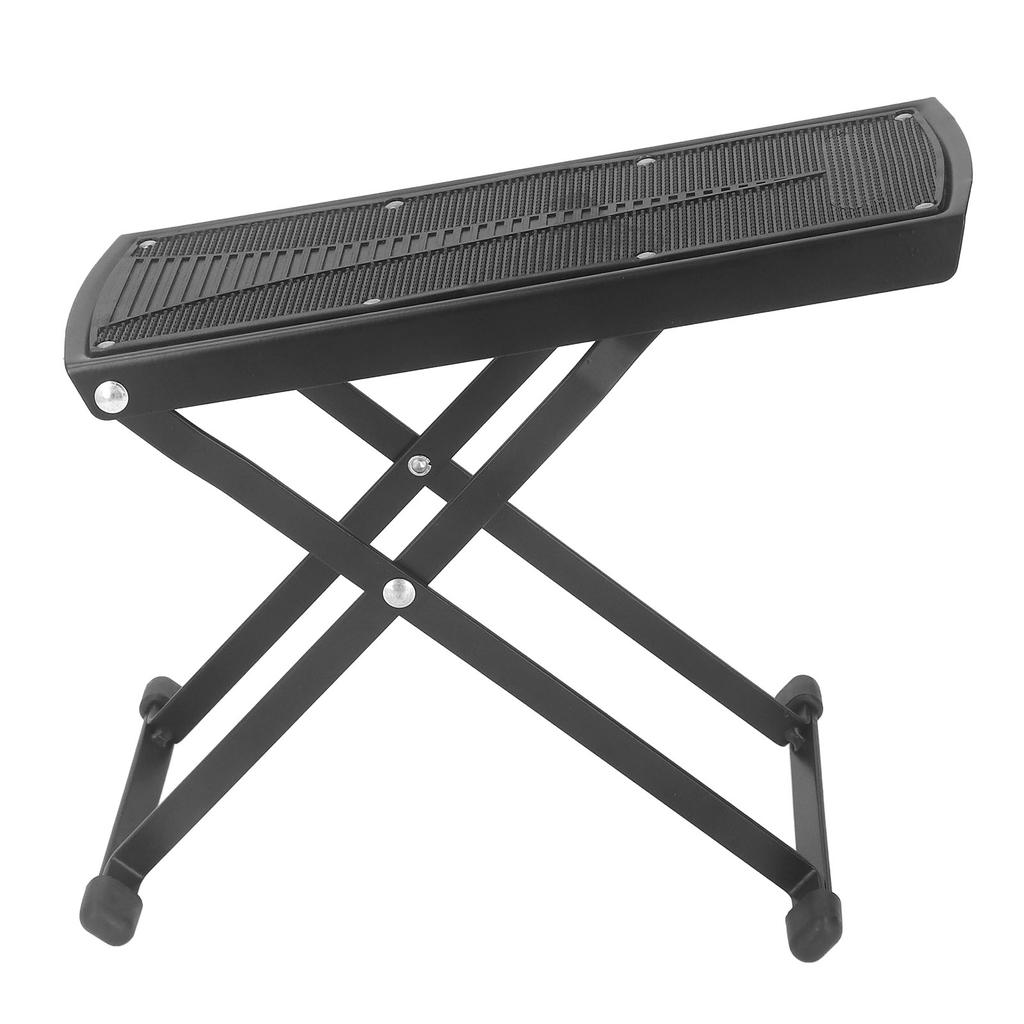 Guitar Foot Rest Stand Plastic and Metal 6 Height Levels Adjustable Thickened Guitar Rest Step Footstool