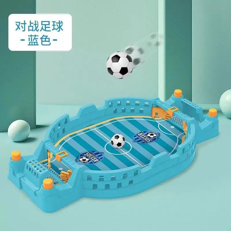 Mini Table Football Game Table Game, Two-Person Football Game, Parent-Child Interactive Game Table Football, Tabletop Soccer синий