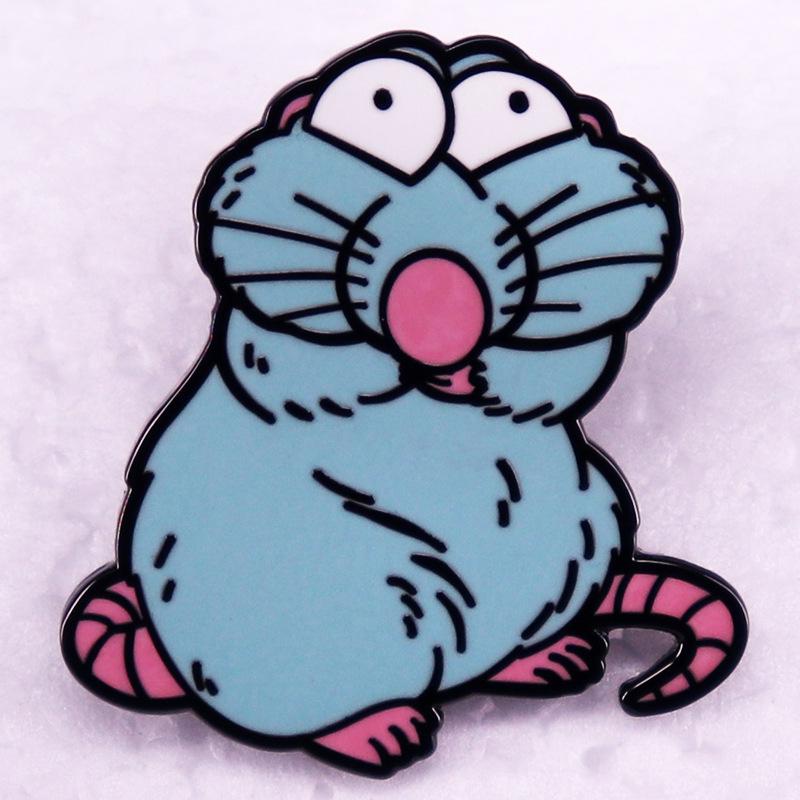 Cartoon Animal Pet Mouse Brooch Badge