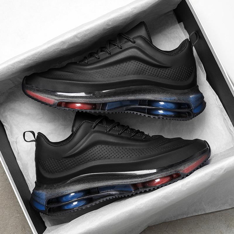 Nové pánské bílé voděodolné kožené ležérní lehké trendy tenisky pro tátu