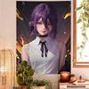 Anime CChainsaw Man RReze Printed Large Wall Tapestry Indian Buddha Wall Decoration Witchcraft Bohemian Hippie Decor Blanket