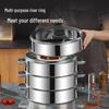 Xihé Commercial Stainless Steel Multi-Layer Steamer, 48cm