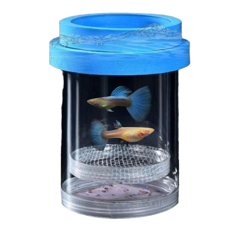Isolation Breeding Box for Fish with 270° Flowing Water System; Safely Separates Parent & Baby Fish; Includes Suction Cups