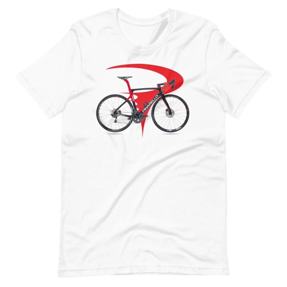 

PINARELLO Велосипеды Футболка Графическая Футболка С коротким рукавом Унисекс 100% Хлопок Футболка Мужские Футболки Топ S
