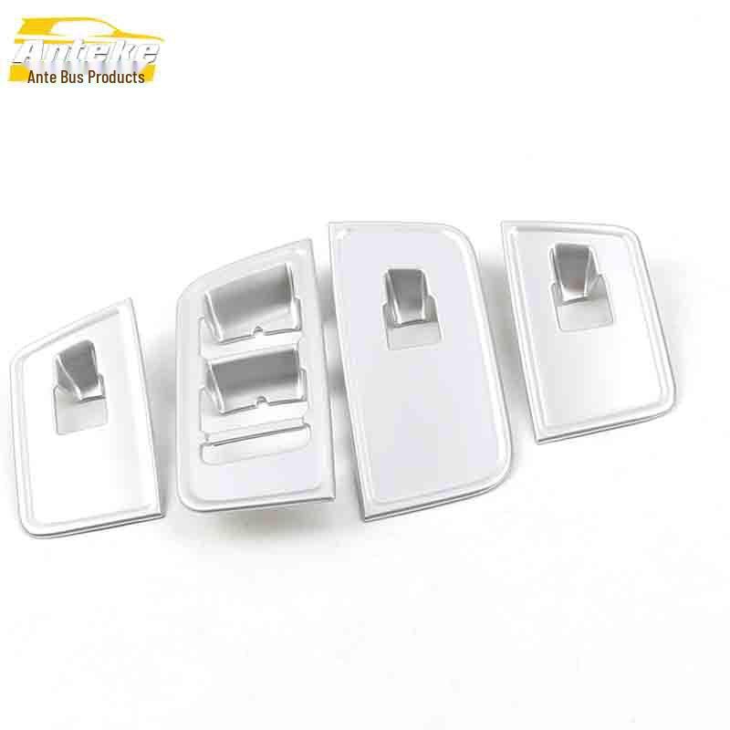 MG6 Glass Switch Decorative Frame: Electroplated Window Armrest Lift Button Sequin Sticker Car Accessory.