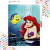 Disney 5d diamond painting full of diamonds diy diamond embroidery decorative painting ornaments living room Ariel Mermaid