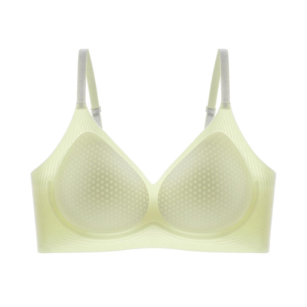 Liquid Foundation Breathable Suspender, Thin Shoulder Strap, Small Chest Gathered, Summer Thin Ice Silk Comfortable Seamless Bra Cover