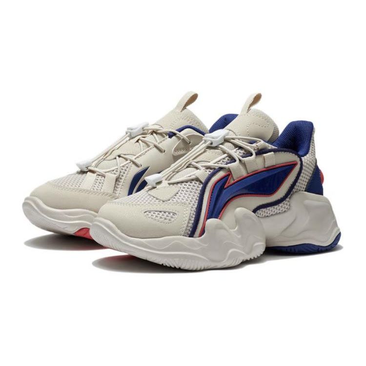 Li Ning Kids Kunpeng Sports Trend Low Top Casual Shoes Kids Casual Shoes Gray YKCS018-41
