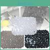 Durable Pvc Dish Drying Mat Non-slip Square Kitchen Sink Mat In Translucent Gray