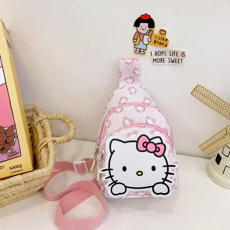 

Disney Kt Kids Nylon Chest Bag With Cartoon Print For Toddlers And Boys Girls KT Cat