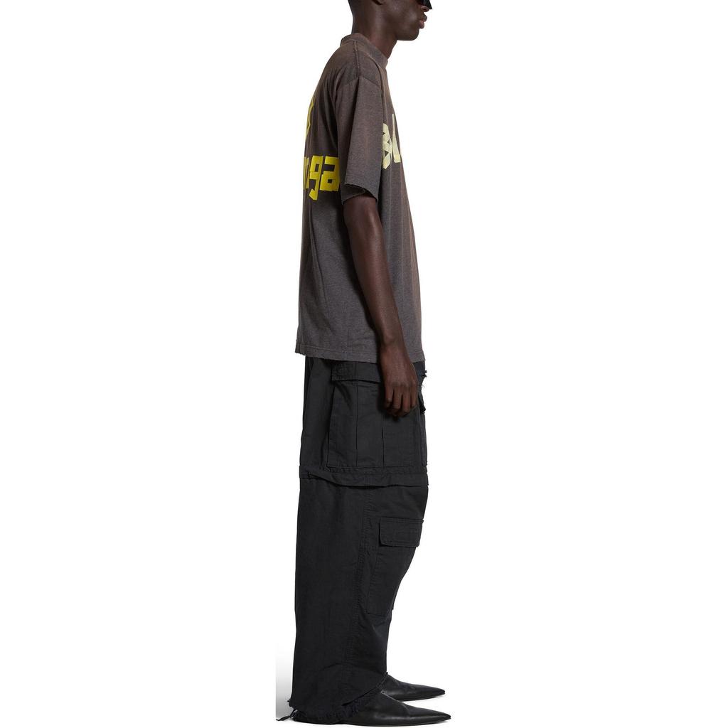 Balenciaga TAPE TYPE SS24 T Shirt Regular Fit Unisex Dark Gray 739784TOVA98519