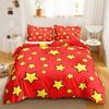 Star Printed Bedding Set Queen Size Galaxy Duvet Cover Set Boy Fantasy Universe Comforter Cover Ultra-Soft Polyester Quilt Cover