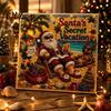 Christmas Faux Pearl Painting Kit Xmas Art Kit, Santa Claus Reindeer DIY Seasonal Supplies Sparkling 3D Festive Wall Craft for Adults, Winter Holiday