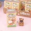 In Stock 24pcs Capybara Blind Box Keychain Cute Snot Bear Figure Mystery Box Doll Pendant Wholesale Bag Backpack Decorations