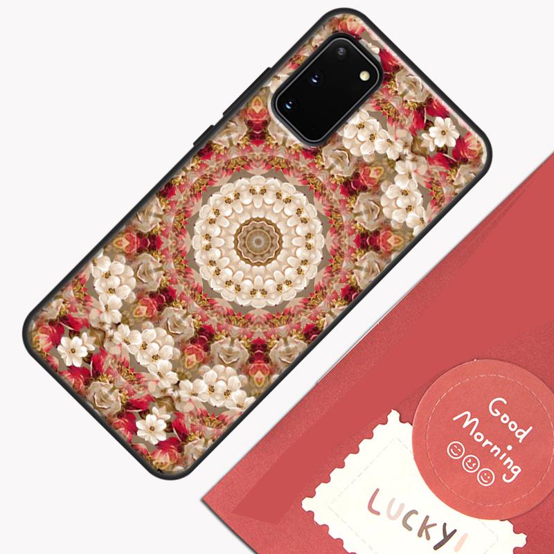 Floral Flower Mandala Design Phone Case For Samsung Galaxy S25 S26 Ultra S20 S21 S22 S23 S24 Plus S9 S10 S25 FE Cover Shell
