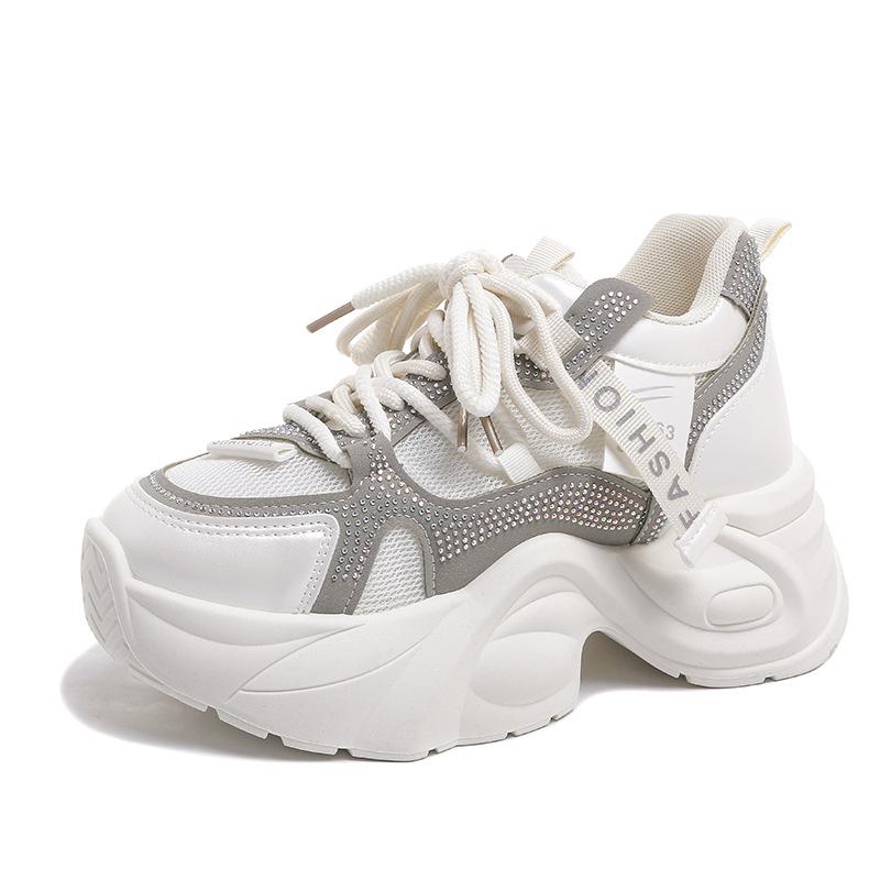Dad shoes 2025 spring and summer new thick-soled muffin shoes versatile niche small man explosion