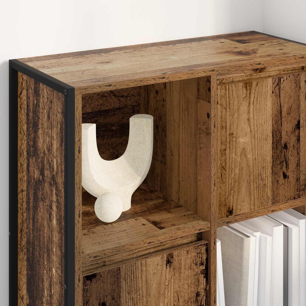 Vintage style Bookshelf Reclaimed Wood Look 68 x 30 x 108.5 cm Engineered Wood