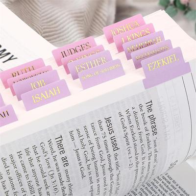3 Sheets(90Pcs) Bible Tabs Large Print And Easy-To-Read Bible Journaling Supplies Self-Adhesive Index Label Sticker Stationery