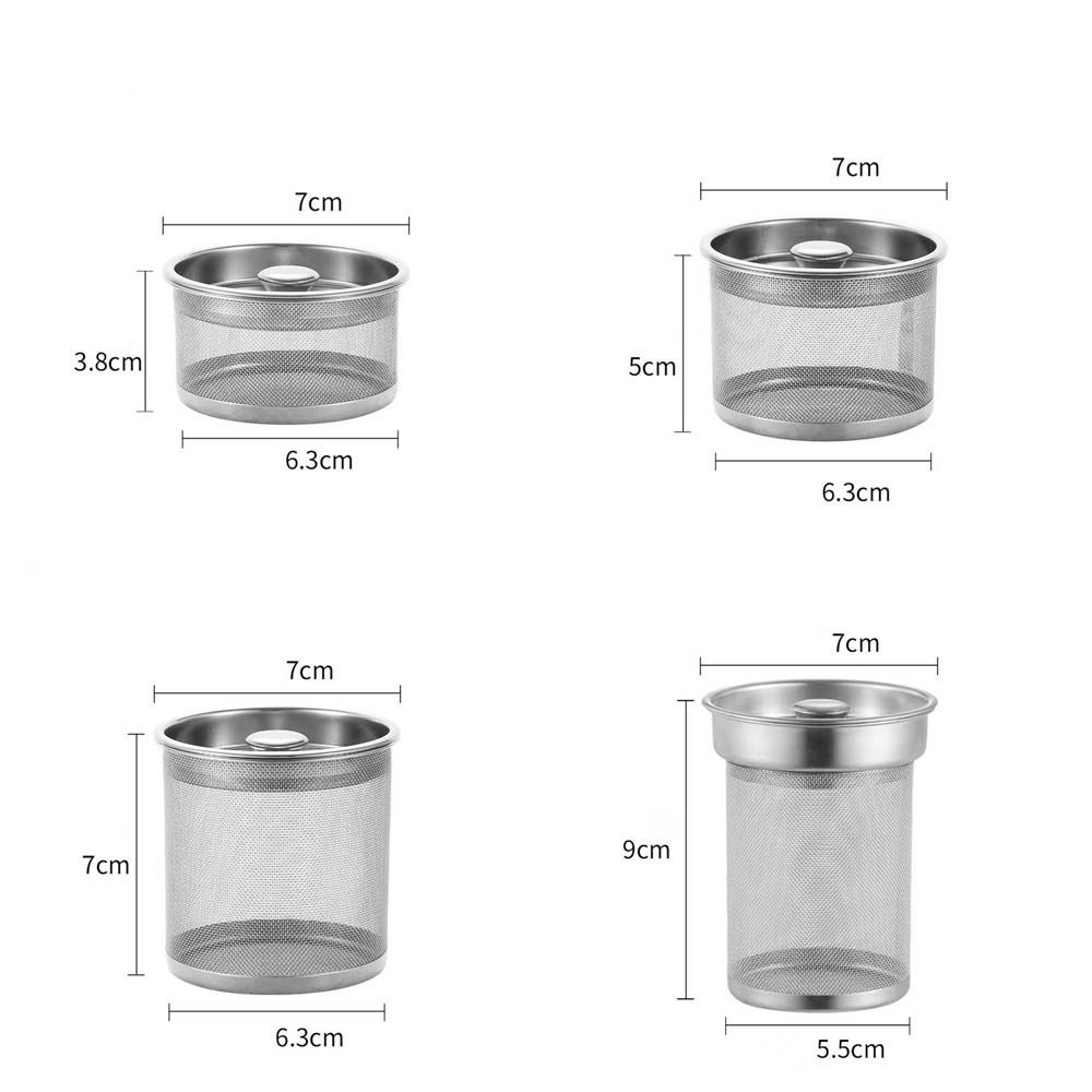 New Stainless Steel Tea Strainer Multifunction Mesh Mesh Filter With Lid Reusable Spice Infuser Kitchen Accessories