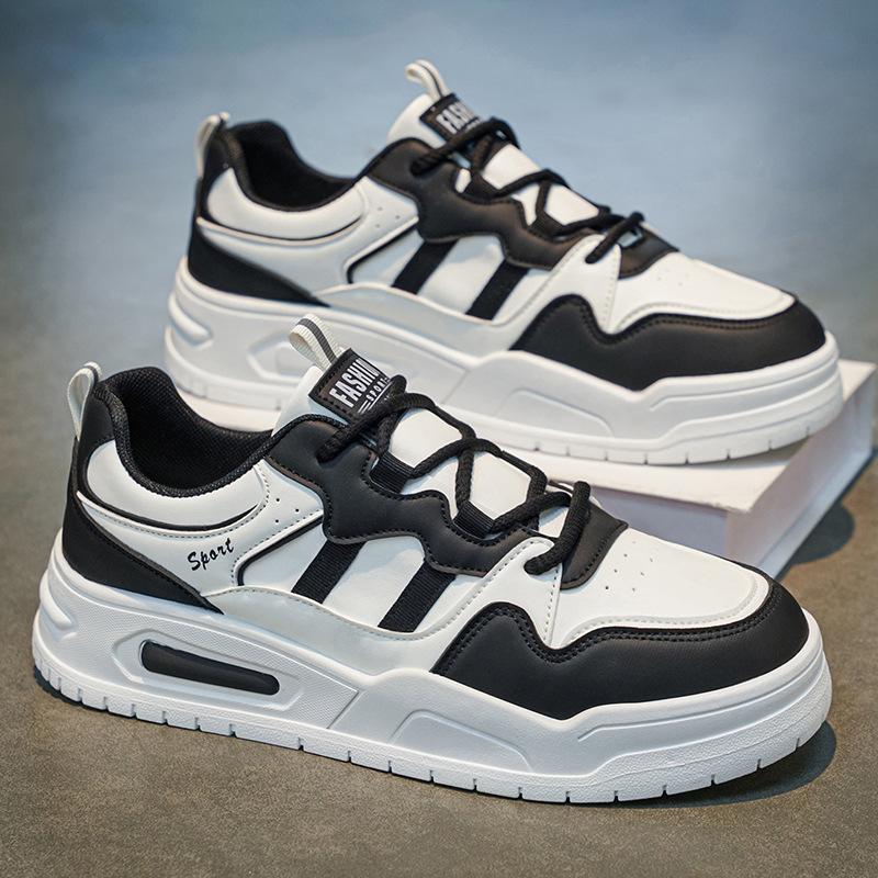 Mesh Shoes Summer New Men's Casual Trend Sports Shoes Student Breathable Running Shoes Thick Sole