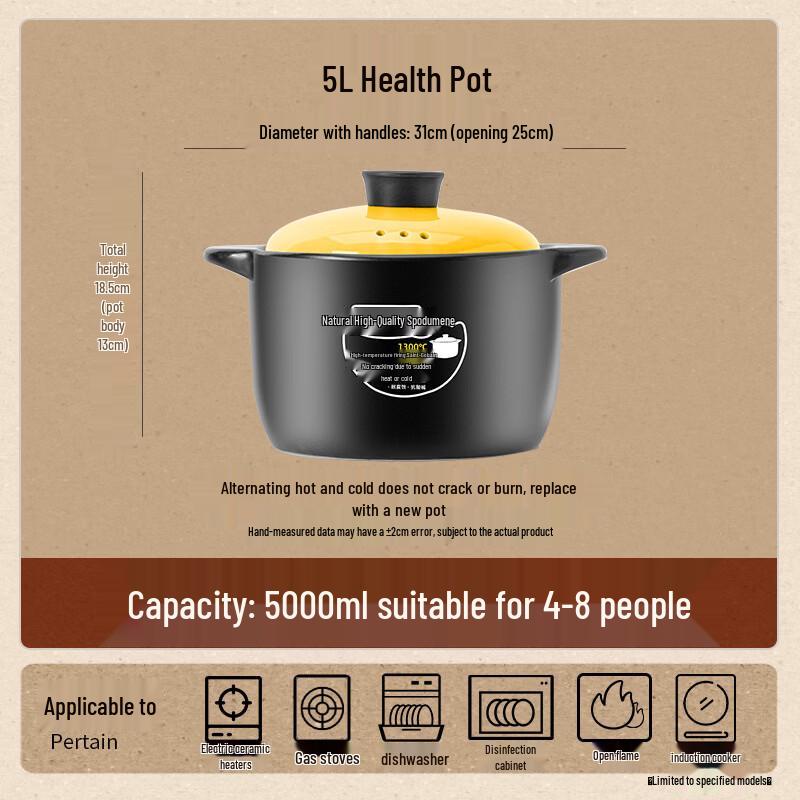 Ceramic Casserole Stew Pot