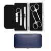 Mens Grooming Kit With Stainless Steel Nose Hair Trimmer Eyebrow Scissors Tweezer Nail Clipper Set
