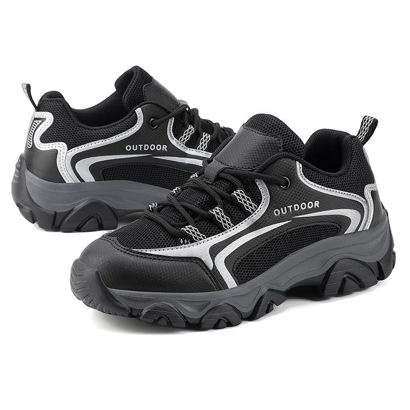 

New hiking shoes for men and women couples low-top breathable mesh EVA cushioning rebound outdoor camping hiking shoes 36