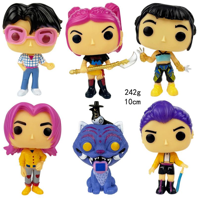 Kpop Demon Hunters Figure Toy Derpys Tiger Huntrix Rumi Zoey Mira Sussy Figure K Pop Demon Hunters Goods Merch Figurine Ornament