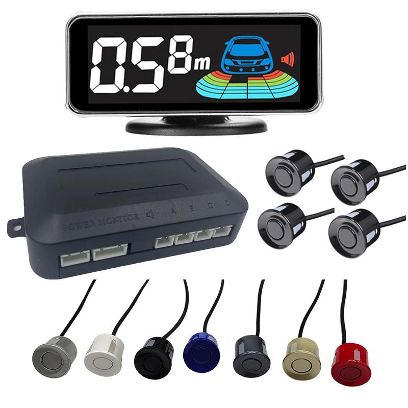 Multiple Radar Parking Sensor Kit Backlight Parktronic LED Display System Backup Monitor Detector Assistant