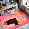 Alfons Aberg Pattern Rug, Indoor/Outdoor Mat, for Picnic, Gameroom, Bedroom, Office, Living Room, Home Decor Carpet, Birthday Gift