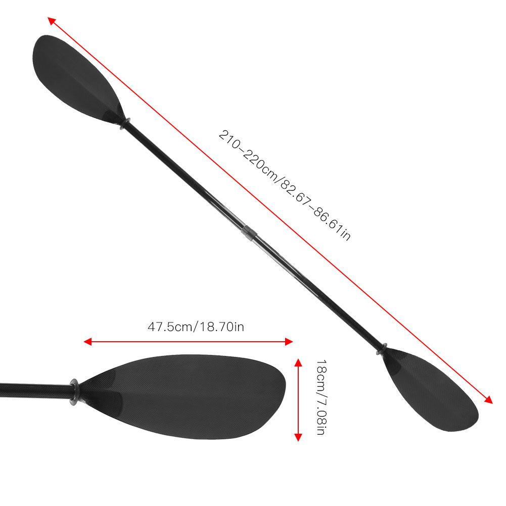 Double End Adjustable Angle Carbon Fiber Paddle Standup Paddles for Surfing Kayak Inflatable Boat