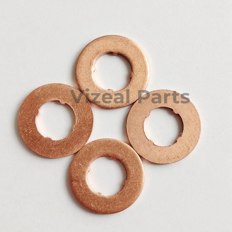 20/50/100PCS Fuel Injector Gasket Copper Washers Seals RF2A13H51A RF2A13H51B For Mazda 2 3 5 6