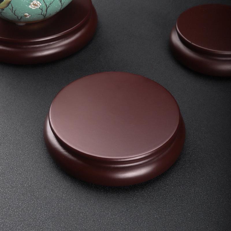 Imitation Mahogany Wood Vase & Incense Burner Stand