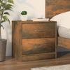 VidaXL Bedside Table Smoked Oak 40x30x40 Cm Engineered Wood 815405