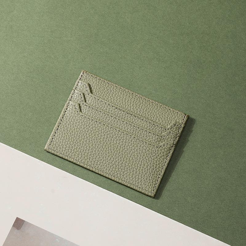 

Ultra Thin PU Leather Women Card Wallet Multi Slot Credit Card Holder Money Bag сірий
