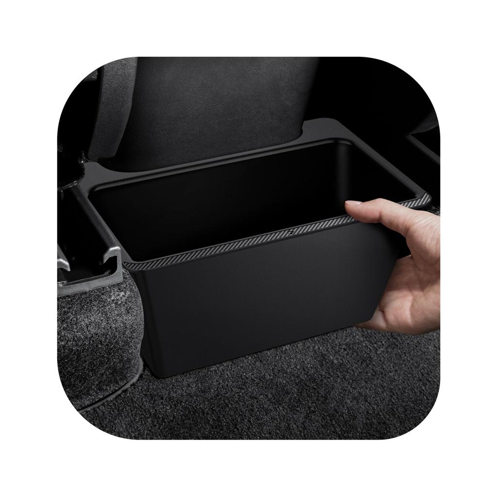 Spigen Tesla Model Y Rear Center Console Storage Box TO223 ACP05758 2023-2021 (Black)